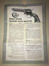 Colt Frontier Scout Butline Revovler .22 Cal / .22 Magnum - 3 of 4