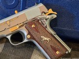 Colt TALO TEXAS Longhorn 1911 High Polish O1911C-SS-CLH 45ACP SS Gold 5