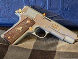 Colt TALO TEXAS Longhorn 1911 High Polish O1911C-SS-CLH 45ACP SS Gold 5