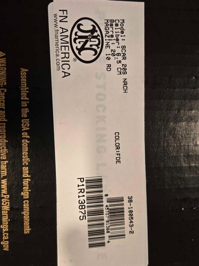 FN SCAR 20S NRCH 6.5 CREEDMOOR FDE 38-100543-2 LIMITED PRICE NEW! - Image 3 of 3