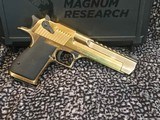 MAGNUM RESEARCH Desert Eagle 50 AE Zirconium Nitride GOLD DE50ZNBK NEW RARE - Image 4 of 9