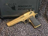 MAGNUM RESEARCH Desert Eagle 50 AE Zirconium Nitride GOLD DE50ZNBK NEW RARE - Image 1 of 9