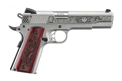 Ruger 16707 SR1911 250th Anniversary 45 8+1 5in Stainless LIMITED ENGRAVED EDITION - Image 1 of 6