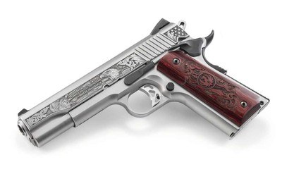 Ruger 16707 SR1911 250th Anniversary 45 8+1 5in Stainless LIMITED ENGRAVED EDITION - Image 4 of 6