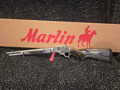 NEW, CUSTOM ENGRAVED, Marlin 1895 Trapper Buffalo .45-70 Govt. 1 of 300 LIMITED EDITION COMMEMORATIVE RARE COLLECTOR - Image 2 of 10