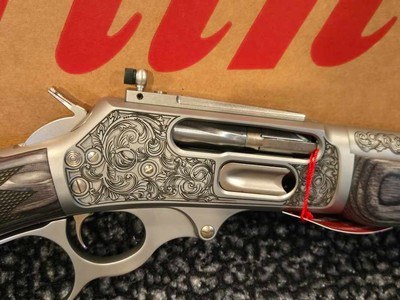 NEW, CUSTOM ENGRAVED, Marlin 1895 Trapper Buffalo .45-70 Govt. 1 of 300 LIMITED EDITION COMMEMORATIVE RARE COLLECTOR - Image 6 of 10