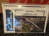 NEW, CUSTOM ENGRAVED, Marlin 1895 Trapper Buffalo .45-70 Govt. 1 of 300 LIMITED EDITION COMMEMORATIVE RARE COLLECTOR - Image 10 of 10