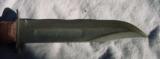 WWII USMC Ka-Bar MK II fighting knife with original leather sheath Fine Condition - 3 of 8