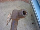 Antique American Indian Iron Pipe Tomahawk with very old (if not original) handle. - 5 of 9