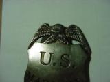 Authentic antique old West US Marshall’s badge made of coin silver 1870s to 1880s
- 3 of 5