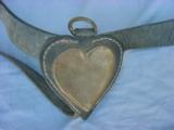 Civil War McClellen saddle Martingale with plain brass heart breast plate – complete with all straps.
- 3 of 9