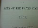 Revised US Army Regulations 1861 edition, printed 1862 with name of Officer and unit written on title page - 4 of 5
