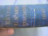 Revised US Army Regulations 1861 edition, printed 1862 with name of Officer and unit written on title page - 1 of 5