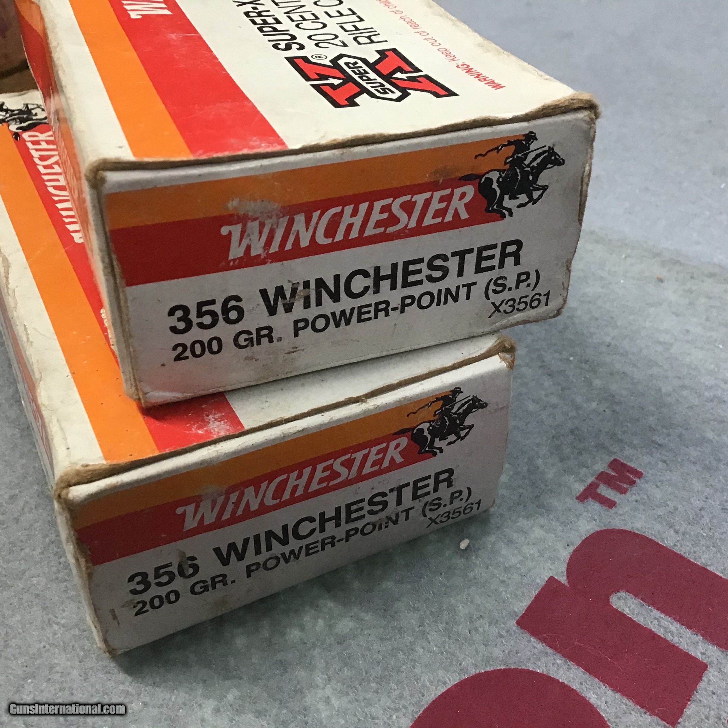 356 Winchester 0 Gr Power Point Sp One Full One Partial 36 Rds For Sale