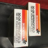 Winchester 30-06 180 gr. Power Point ( SP ) One full one partial ( 35 ) rounds - 1 of 5