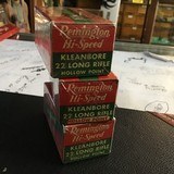 Remington Hi-Speed Kleanbore 22 Long Rifle 3 Full correct Boxes Hollow Points - 3 of 6