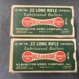 Remington 22 Long Rifle PALMA (6222) Remington 22 Long Rifle (R17L)
2 Boxes of Each - 10 of 15