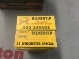 Western Super X Silvertip 32 Winchester Special 170 gr. Western Super-X 300 Savage Silvertip 180 gr. - 5 of 20