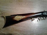 Beautiful Antique Half-Stock Pennsylvania Kentucky Long Rifle Signed JM attributed to J. Miers of Somerset, PA - 2 of 15