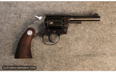 Colt ~ Police Positive ~ .38 Special