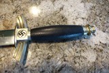Original WW2 Nazi Germany SMF Glider Pilot dagger with scabbard+hanger Exc cond - Image 3 of 15