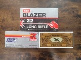 Vintage 22 long rifle- ! Brick CCI Blazer, 1 Brick Peters, 1 Brick Winchester Power Point. 3 Bricks total - 1 of 3