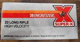 Vintage Ammo 22lr Winchester Super X High Velocity 1 Brick 10 boxes 500rds - 1 of 5