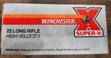 Vintage Ammo 22lr Winchester Super X High Velocity 1 Brick 10 boxes 500rds - 1 of 5