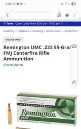 Rem UMC 223 55gr 25 boxes 20/box 500rd $.55
Manufacture Model # L223R3 - 7 of 10