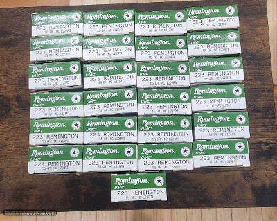 Rem UMC 223 55gr 25 boxes 20/box 500rd $.55
Manufacture Model # L223R3