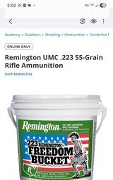 Rem UMC 223 55gr 25 boxes 20/box 500rd $.55
Manufacture Model # L223R3 - 10 of 10