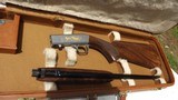 Browning Grade VI The barrel is marked, .22 Long Rifle, SA with old Hartman Case - 2 of 13