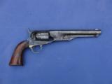 Early 4-Screw Colt Model 1860 Fluted Army Revolver Mfd in 1861 w/Letter - 4 of 12