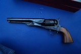 Early Uberti Colt Model 1861 Navy Reproduction Revolver by Replica Arms with Iron Straps, Fluted Cylinder & Orig. Box - 2 of 3