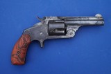 Smith and Wesson 38 2nd Model SA Revolver w/Red Marbled Grips (Not Baby Russian) - 2 of 4