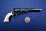 Profusely Engraved Colt 1851 Navy Miniature Revolver w/Pearl Grips - 1 of 13