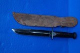 Western G-46 Combat Knife with Original Scabbard, Beautiful Blued Finish - 2 of 6