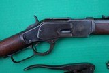 FINE Winchester 1873 Saddle Ring Carbine
in 44-40 w/Original Cleaning Rods and Loading Tools - 8 of 20