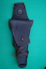 US
Model 1912 Swivel Holster w/Leg Strap for Colt 1911 Automatic Pistol ID'D to American AEF Soldier in France in WW1 - 1 of 9