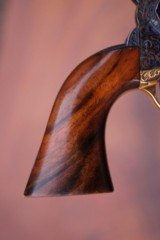 Fancy Engraved, Gold Inlayed Colt 1860 Army Revolver Miniature by Uberti - 7 of 19