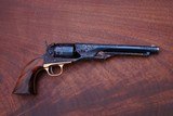 Fancy Engraved, Gold Inlayed Colt 1860 Army Revolver Miniature by Uberti - 18 of 19