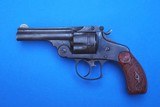 Smith and Wesson 2nd Model 38 Double Action Revolver Blued with Red/Black Marble Grips