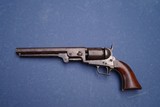 Nice Early Colt Model 1851 Navy Squareback Revolver in Untouched Attic Fresh Condition - 3 of 20