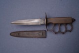 WW1 US Model 1918 LF&C Trench Knife with Original Scabbard - 3 of 9