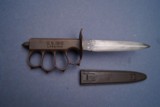 WW1 US Model 1918 LF&C Trench Knife with Original Scabbard - 1 of 9