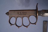 WW1 US Model 1918 LF&C Trench Knife with Original Scabbard - 5 of 9