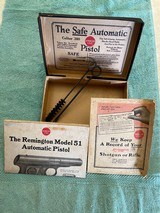 Remington 51 .380, Type II, with original box and instructions - 9 of 12