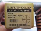 LEUPOLD VX-R 2-7X33mm Matte FireDot Duplex 110684 Scope - Image 1 of 10