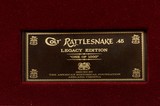 Colt Legacy Edition Rattlesnake 1911, by America Remembers. NIB! Rare!W/wood/glass display case, cert. of authenticity, - 14 of 17