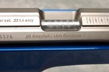 Anschutz 2007/2013 .22 LR 19 in. Heavy barrel Pearl Blue Stock w/box, papers - 14 of 19